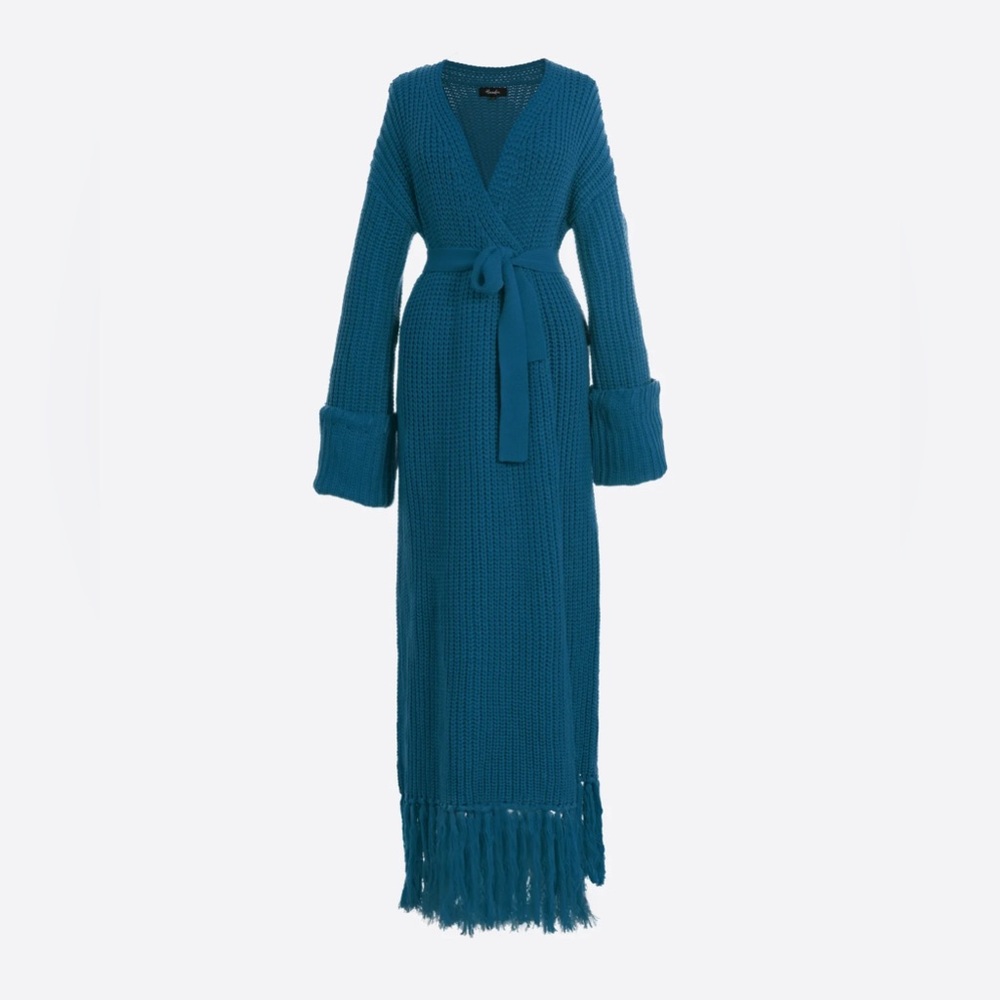 Hanifa Miya Knit Dress - Denim Blue